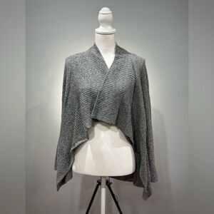 CLEARANCE! Gray Philomena Petti Open Wrap Sweater Size M EUC